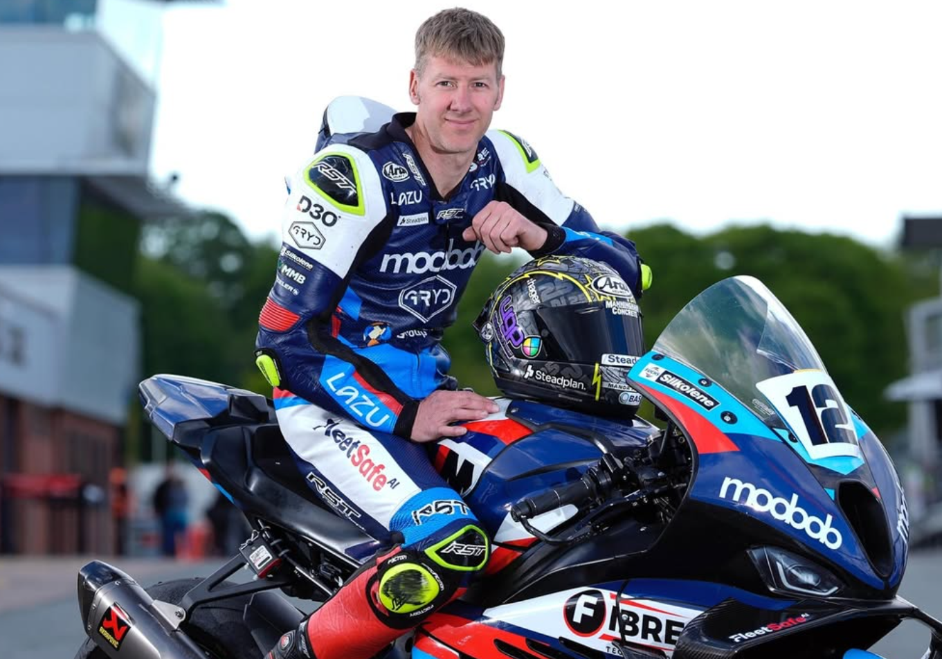 Ian Hutchinson on MLav Racing BMW M1000 RR. Credit: Instagram/MLav Racing/Isle of Man TT.